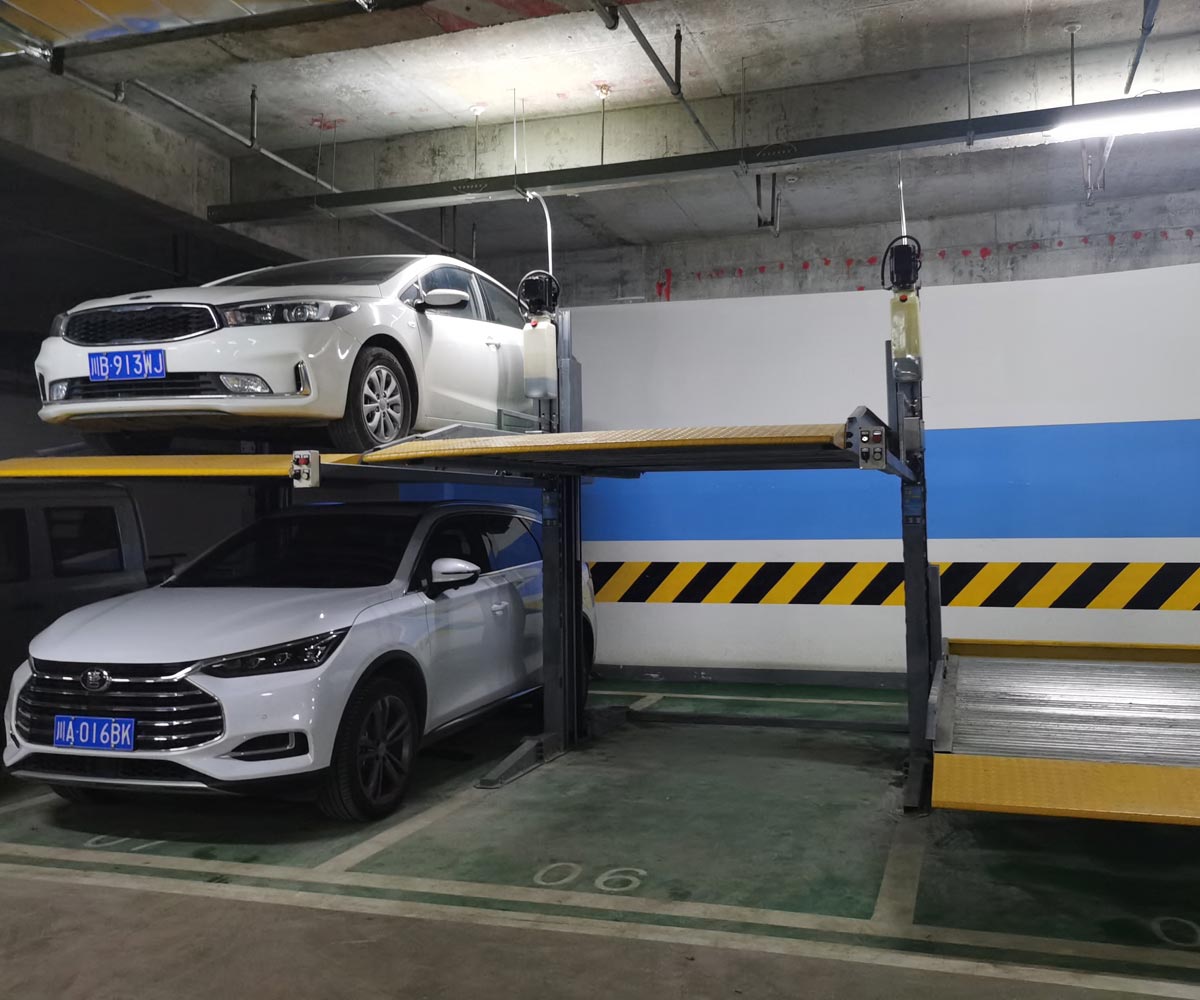 梁河小區(qū)雙層簡易式停車寶