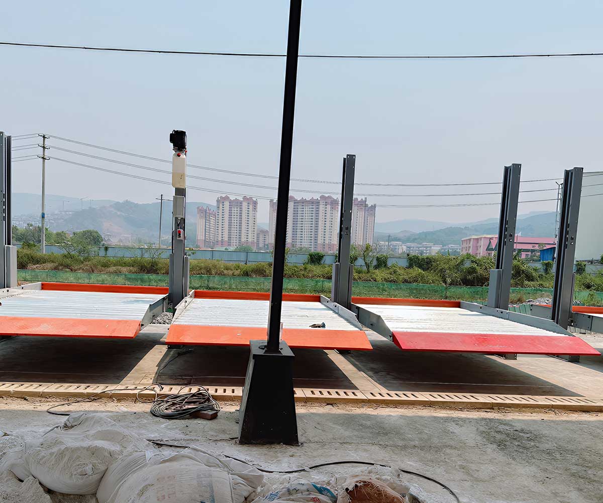 富源選擇合適尺寸以保障停車安全的2層升降橫移機械停車庫